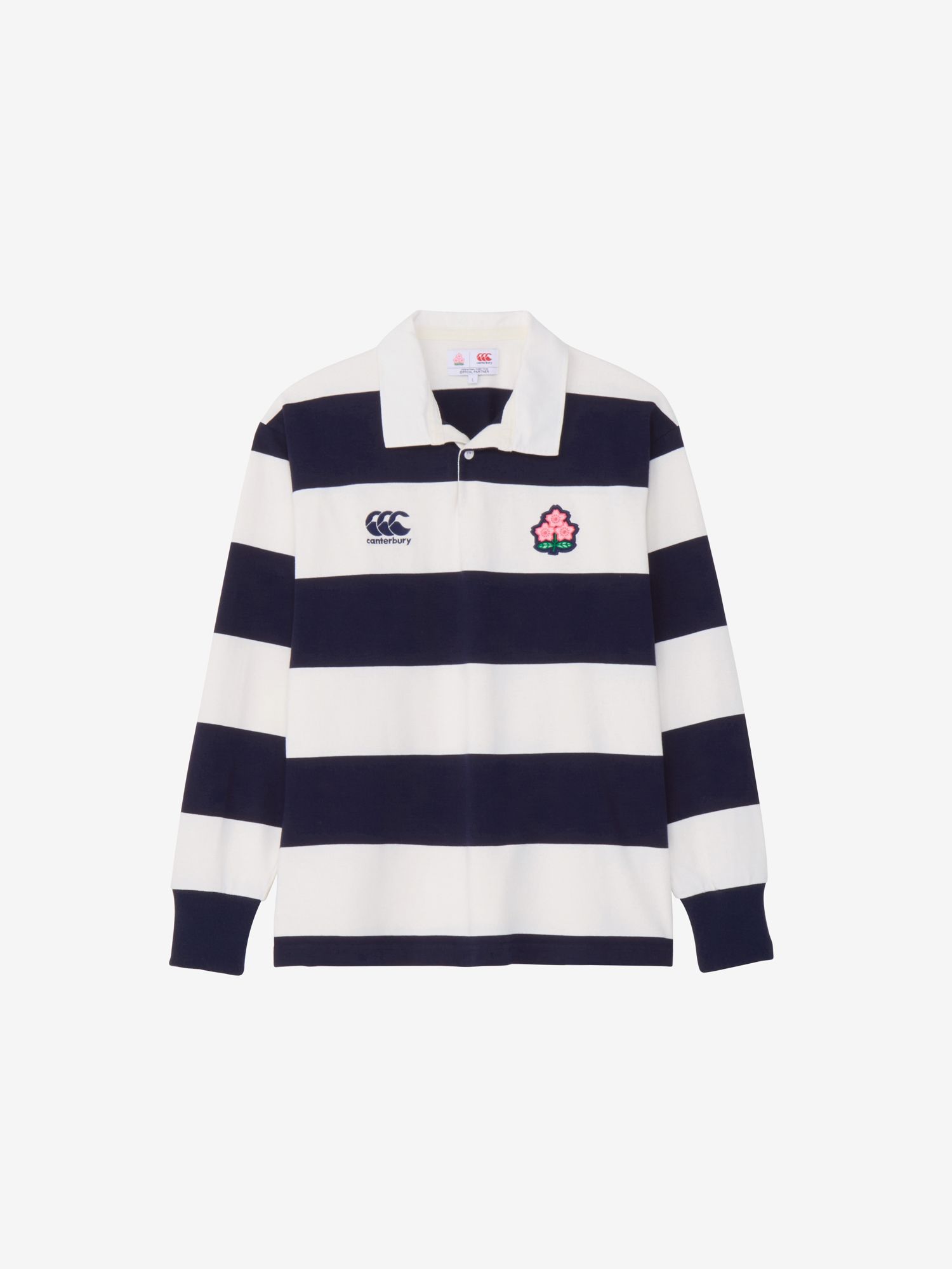 canterbury JRFU レフリー ラグビー AIG Lサイズ 長袖 シャツ カンタベリー 長袖 Tシャツ メンズ ラグビー 日本代表