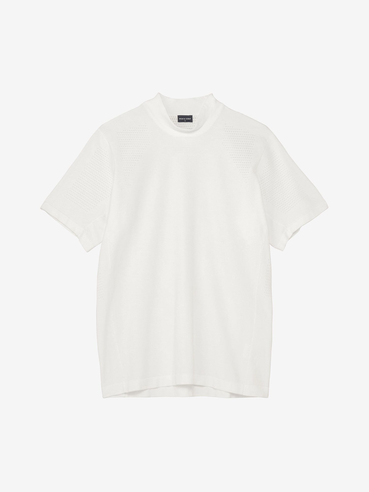 公式】＆GOLF フレキシブライトニット半袖モックネックシャツ（メンズ