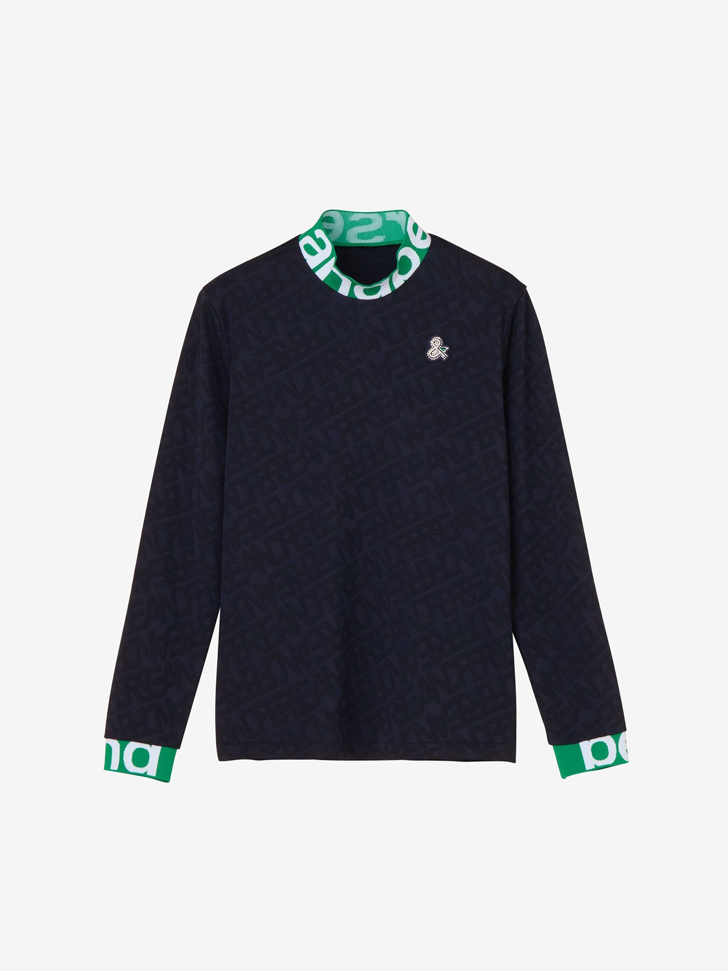 ウェア ai 公式・アウトレット】ジャカードスムース長袖モックネックシャツ