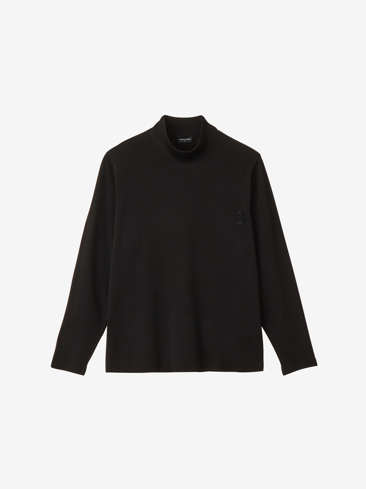 公式】＆GOLF フレキシブライトニット 長袖モックネックシャツ（メンズ