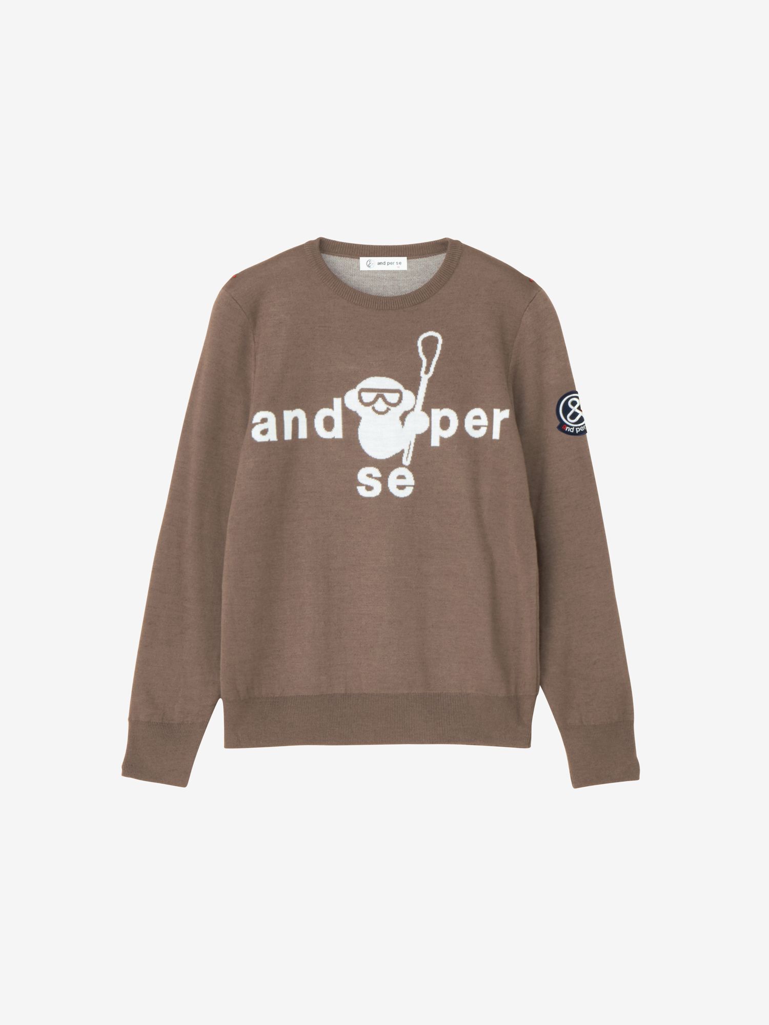 アンパスィセーター新品 and per se アンパスィ ゴルフウェア メンズ ニットセーター トップス