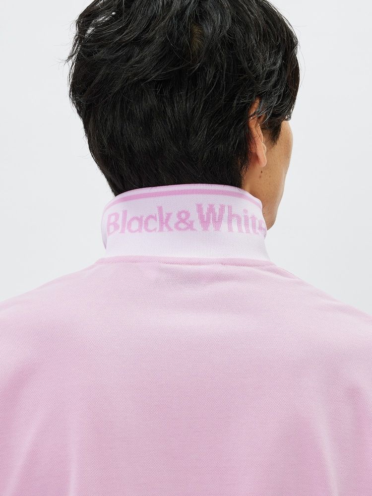 BLACK & WHITE(ブラック＆ホワイト) ｜バーズアイ鹿の子半袖ポロシャツ（メンズ）