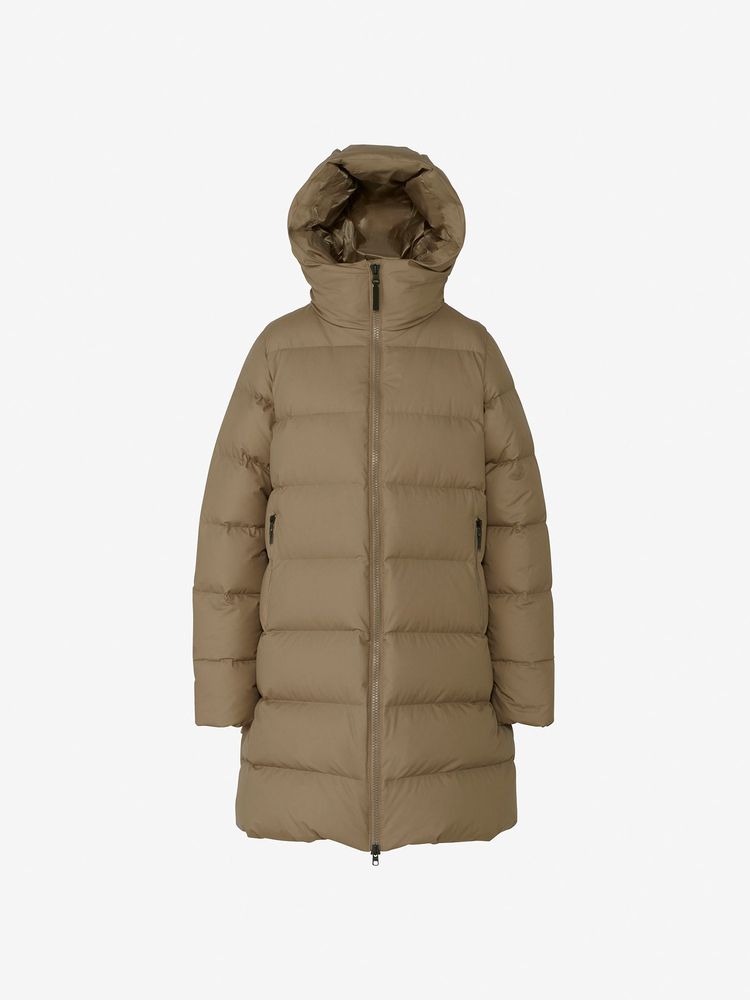 ザ・ノースフェイス THE NORTH FACE ウィンドストッパー ダウンシェルコート NDW91964 アウター ロング ダウンコート ダウン ウォルナット ベージュ 美品