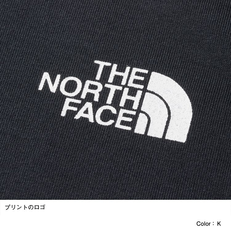 ザノースフェイス　半袖Tシャツ　ロゴプリント　ボーダー　白黒　Mサイズ