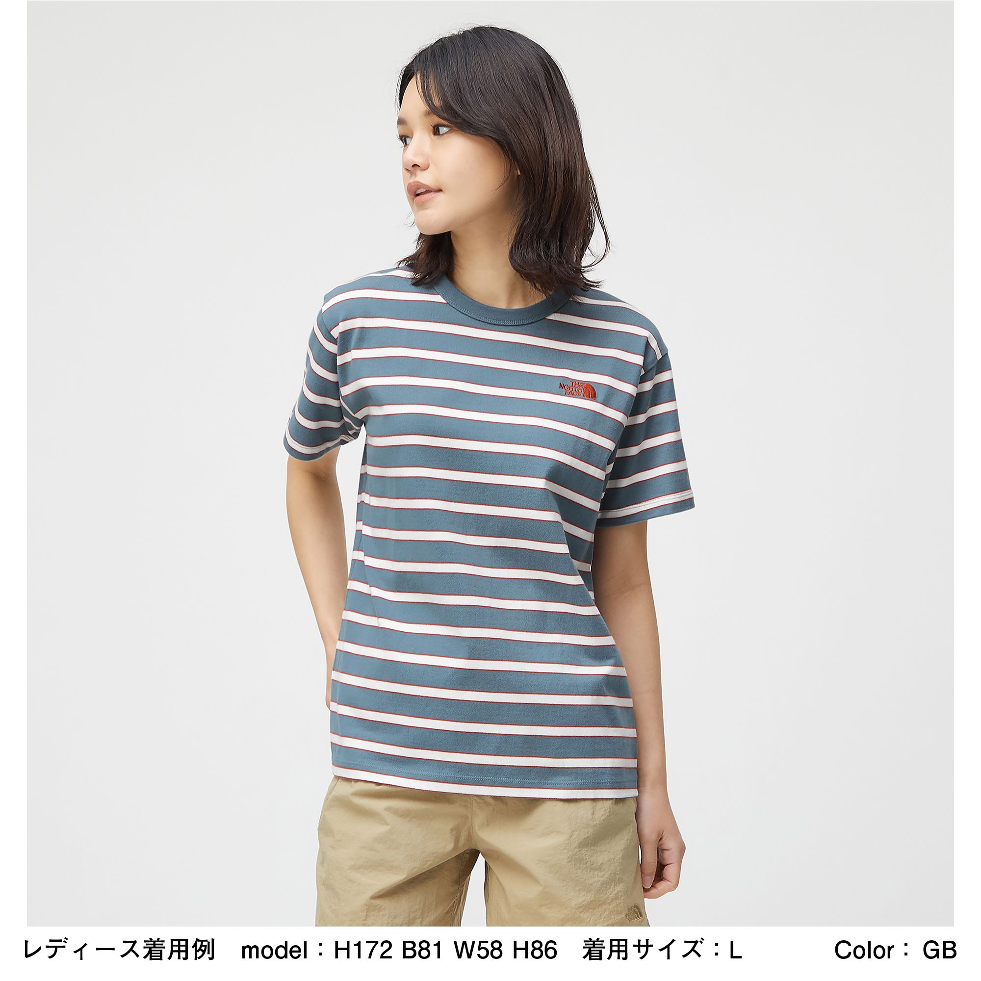 ショートスリーブマルチボーダーティー レディース Ntw The North Face公式通販