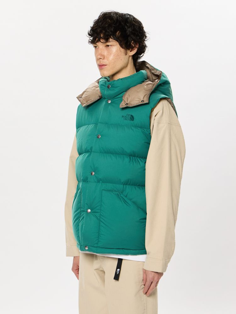 North Face  メンズベスト　L size   ブラック　ブルー