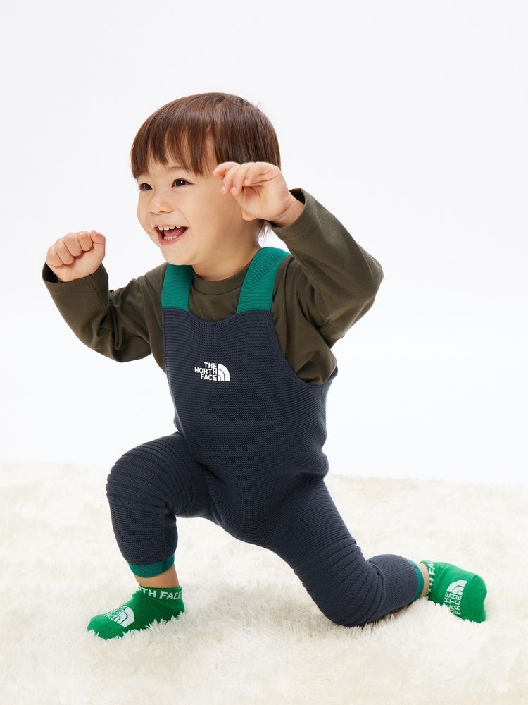 キッズ服男の子用(90cm~)ノースフェイス　オーバーオール　110