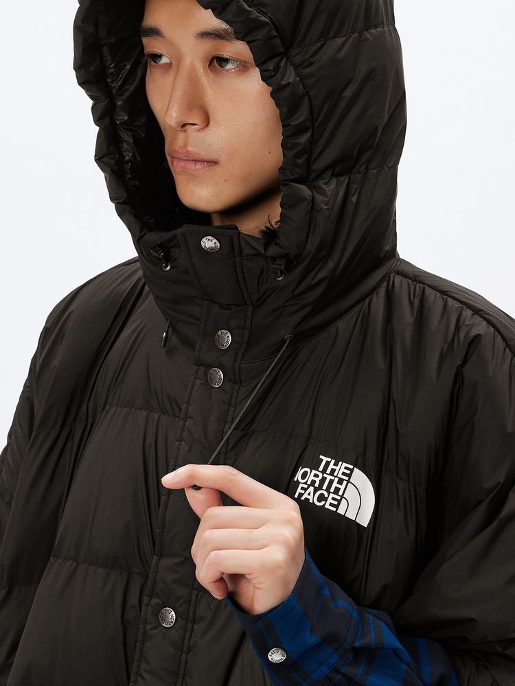 ポリエステル100％【新品】 THE NORTH FACE パデッド ポンチョ コート 黒