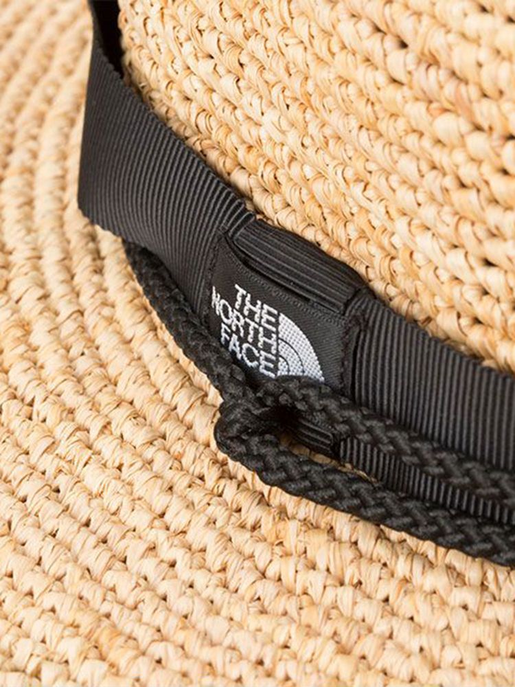 THE NORTH FACE RAFFIA HAT ラフィアハット ブラック - 麦わら帽子