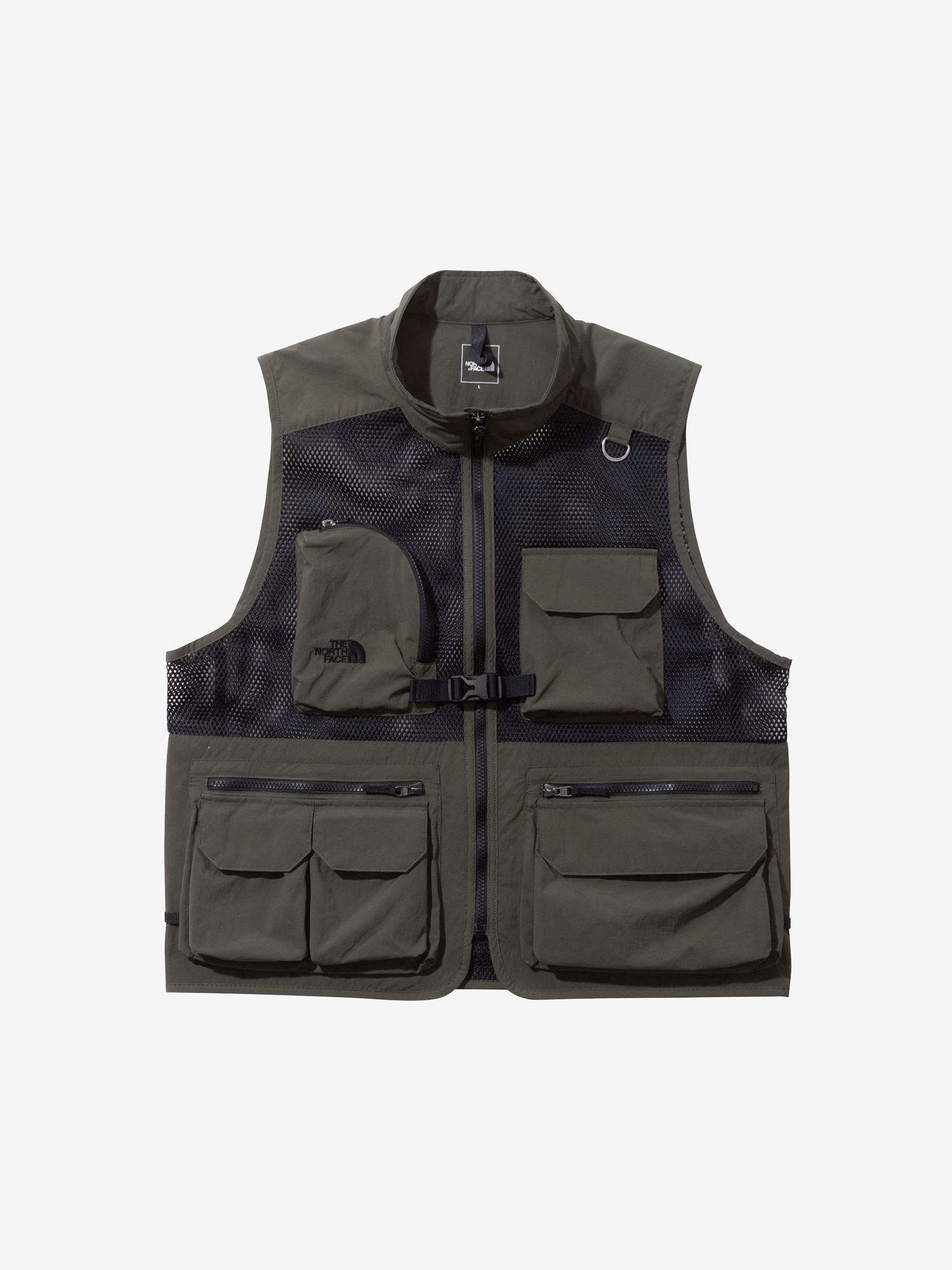 THE NORTH FACE◇ベスト/M/ナイロン/KHK/NP22331/UTILITY MESH VEST-