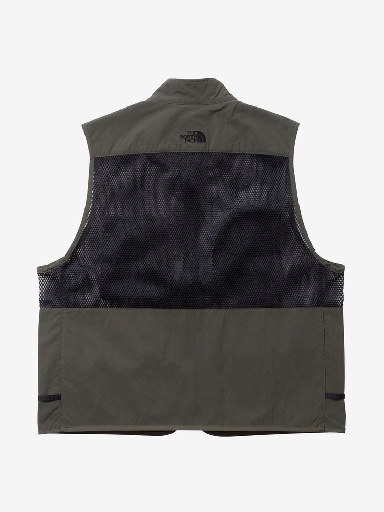 THE NORTH FACE◇ベスト/M/ナイロン/KHK/NP22331/UTILITY MESH VEST-