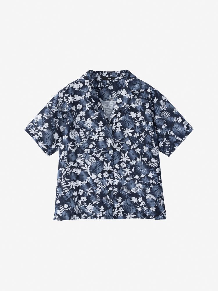 ノースフェイス S/S アロハ ベント シャツ S/S ALOHA Vent SHIRT シャツ NRW22330 レディース... Mサイズ THE NORTH FACE PG(ペイントプランツグラベル)