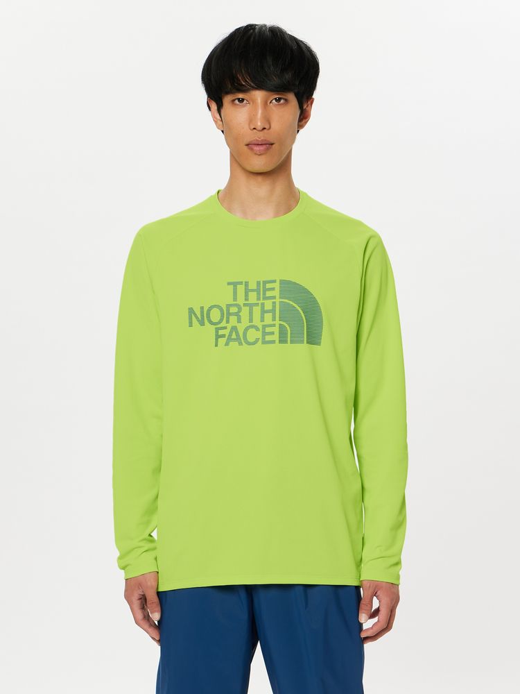 ロングスリーブGTDロゴクルー（メンズ）（NT12377）- THE NORTH FACE