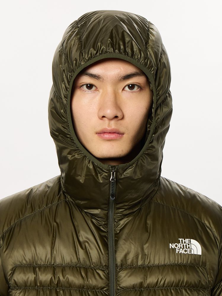 2023秋冬 ザノースフェイス メンズ ダウンジャケット ライトヒートフーディー ND92334 K : ブラック THE NORTH FACE