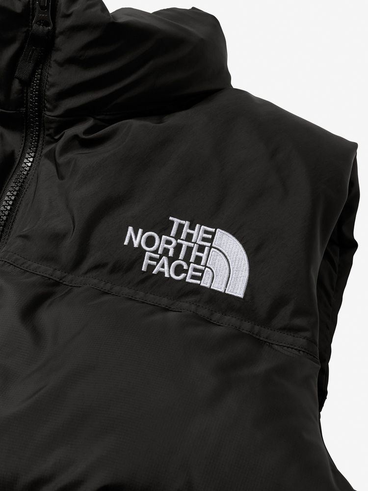 ノースフェイスダウンベスト7183 レディース THE NORTH FACE 刺繍ロゴ
