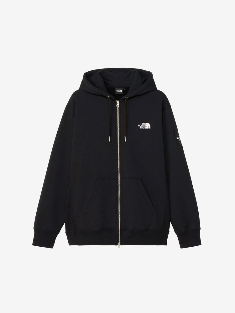 THE NORTH FACE SQUARE Logo FULL ZIP ブラック2 - ブラック - L