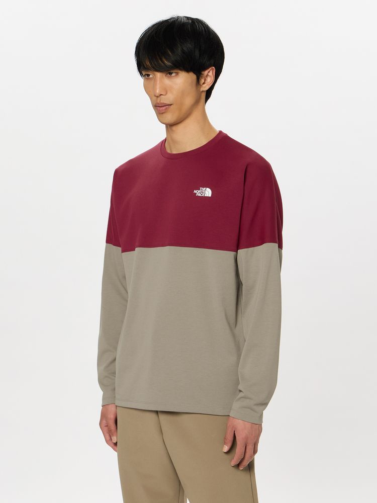 肌触りがいい ザノースフェイス] 長袖 ロングスリーフ Tシャツ カットソー 服＆ファッション小物
