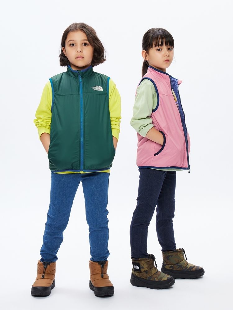 リバーシブルコージーベスト（キッズ）（NYJ82345）- THE NORTH FACE