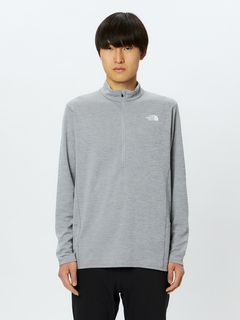 ロングスリーブフラッシュドライミッドジップアップ（メンズ