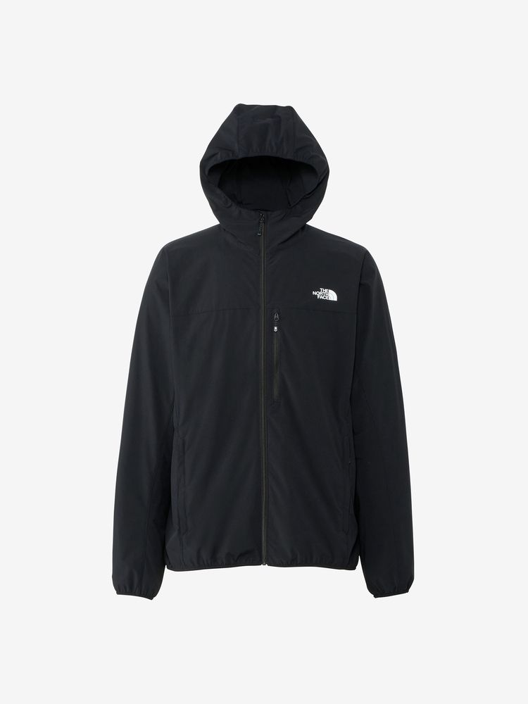 ノースフェイス (The NORTH FACE) (メンズ) ジャケット アウター マウンテンソフトシェルフーディ NP22401 K... M ブラック