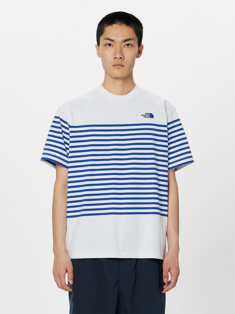 【ザ・ノース・フェイス / Tシャツ】 S/S PANEL BORDER TEE (ショートスリーブパネルボーダーティー) / K / S