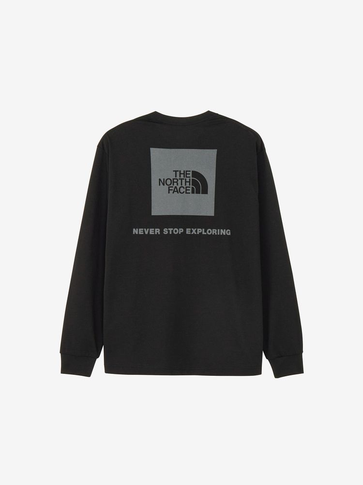 新品　ザノースフェイス　スクエアロゴフーディー 公式】ロングスリーブバックスクエアロゴティー（メンズ）｜ザ