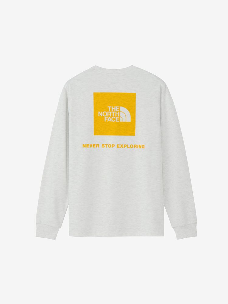 公式】ロングスリーブバックスクエアロゴティー（メンズ）｜ザ・ノース