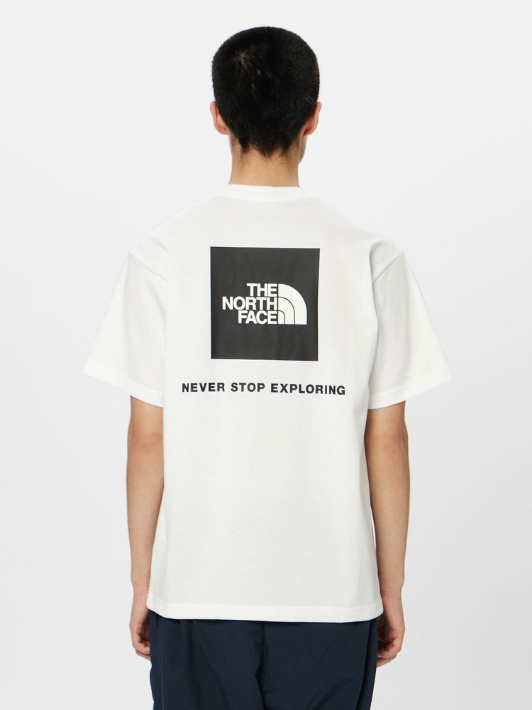 国産日本製ノースフェイススクエアロゴ長袖Tシャツ　Sサイズ新品未使用品 Tシャツ/カットソー(七分/長袖)