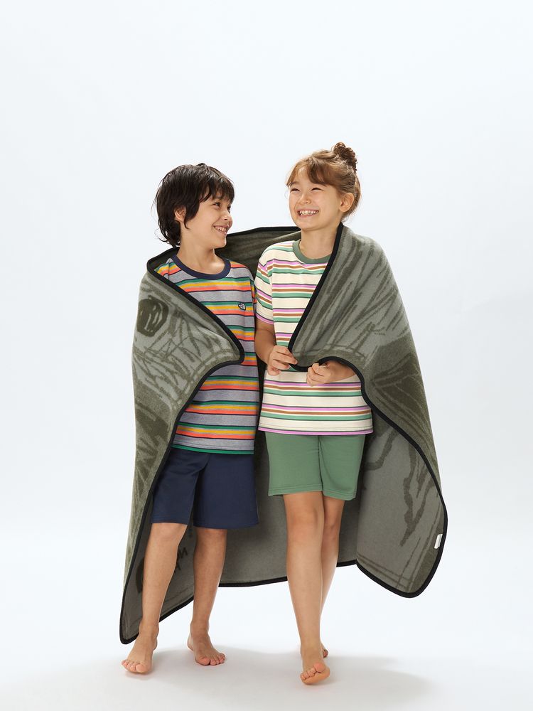 ショートスリーブボーダーテントティー&ショート（キッズ