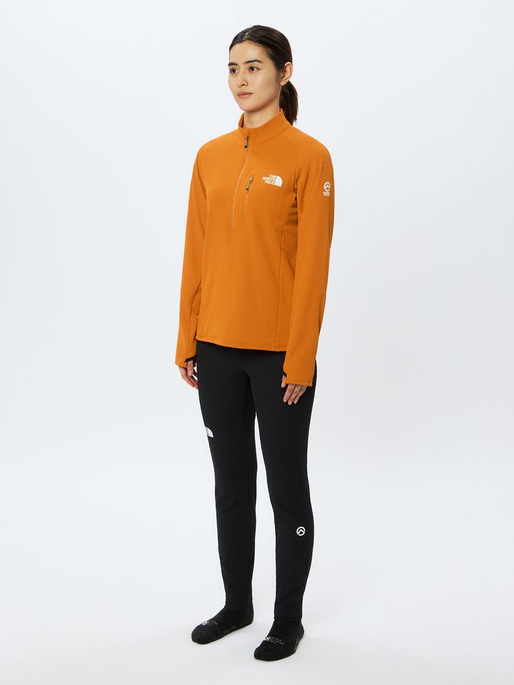 THE NORTH FACE◆エクスペディショングリッドフリースクルー/S/ポリエステル/ORN/NL723// 公式】エクスペディショングリッドフリースクルー（ユニセックス
