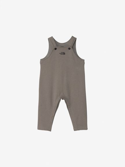 ノースフェイスベビー用スキーオーバーオール ベージュと黒90cm THE NORTH FACE ザ・ノース・フェイス ベビー用 防水パンツ