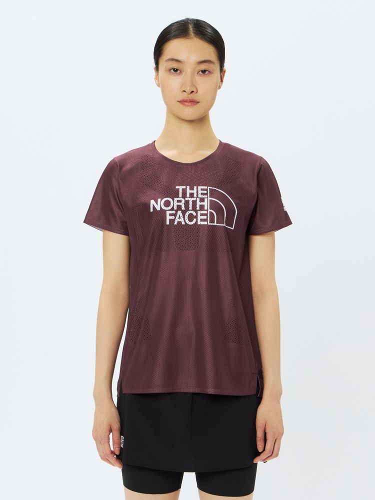 ショートスリーブハイパーベントクルー　ノースフェイス　レディースMサイズ 公式】HST ショートスリーブハイパーベントクルー（レディース