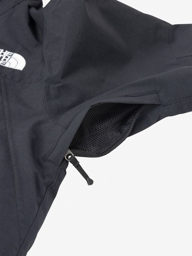 Ventilation zipper on the side