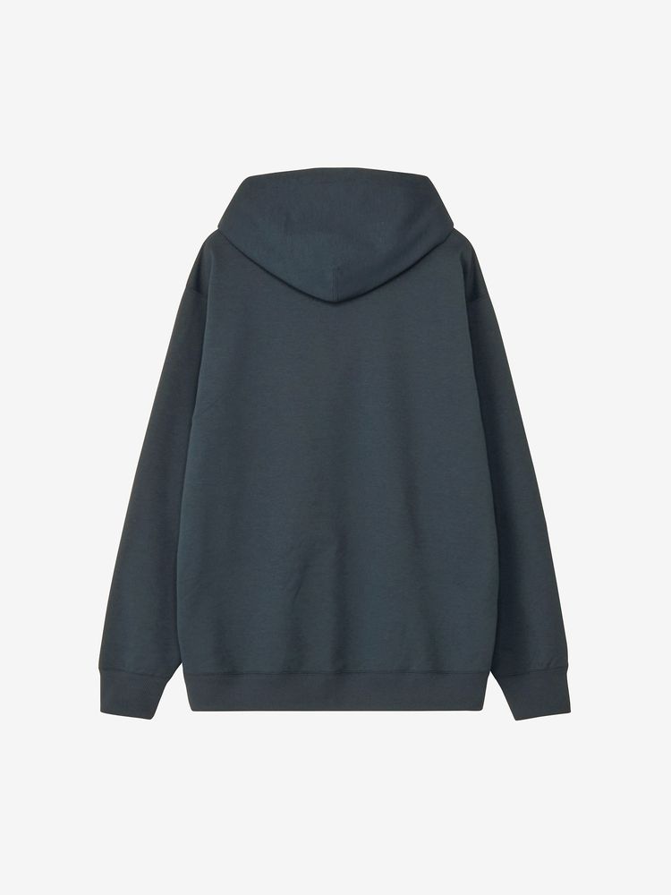 Hoodmart macoちゃんスウェットフーディ　ネイビーXL 公式】スモールロゴヘザースウェットフーディ（ユニセックス