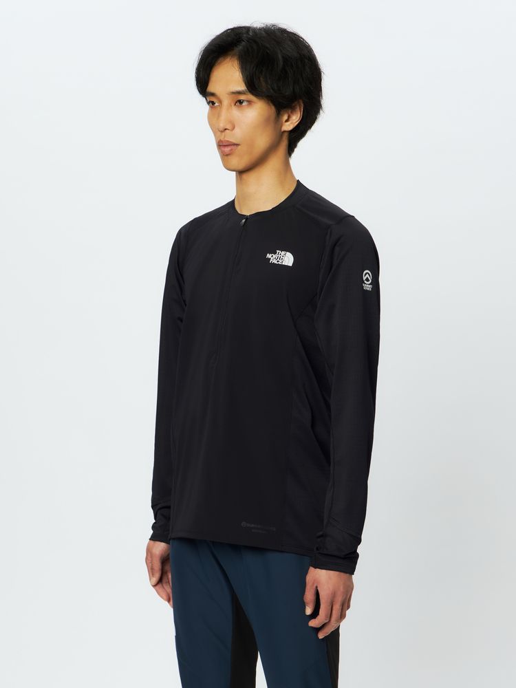 公式】ロングスリーブハイブリッドドライドットライトクルー