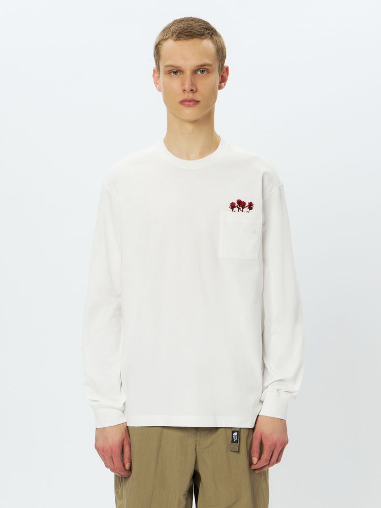 公式】ロングスリーブフラッシュドライフラワーロゴティー（ユニ