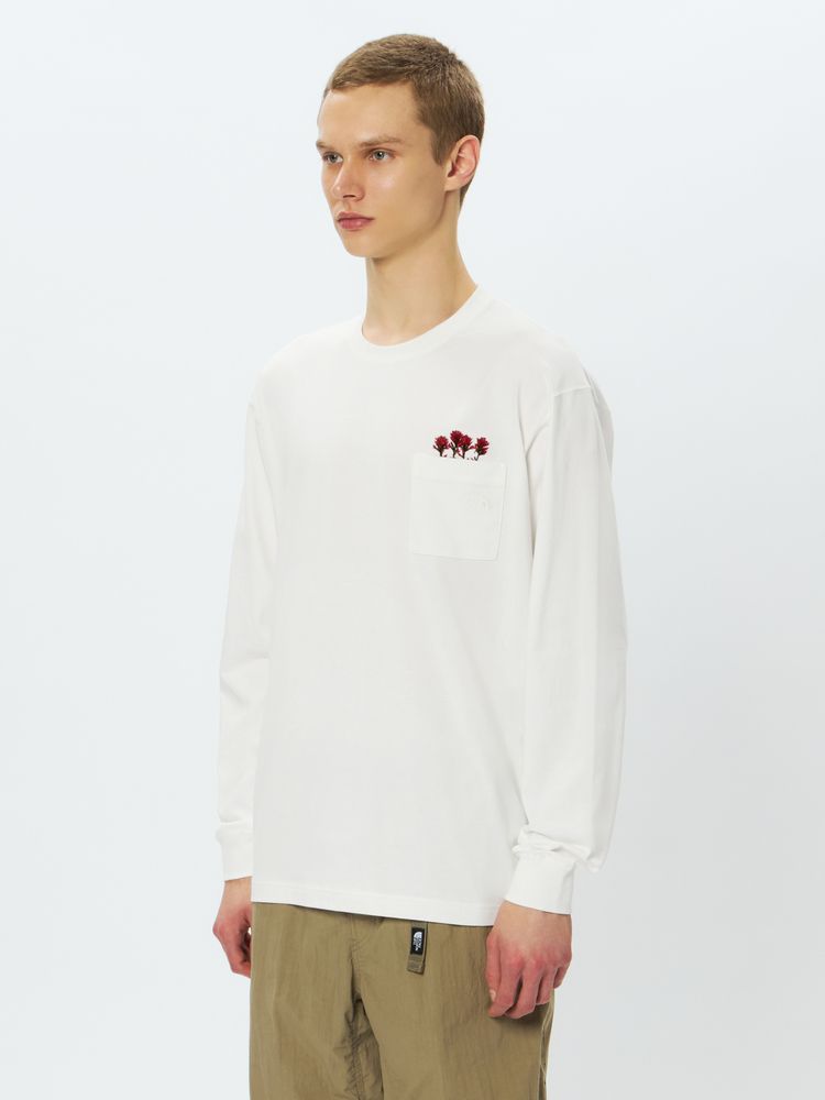 THE NORTH FACE(ザ・ノース・フェイス) ｜ロングスリーブフラッシュドライフラワーロゴティー（ユニセックス）