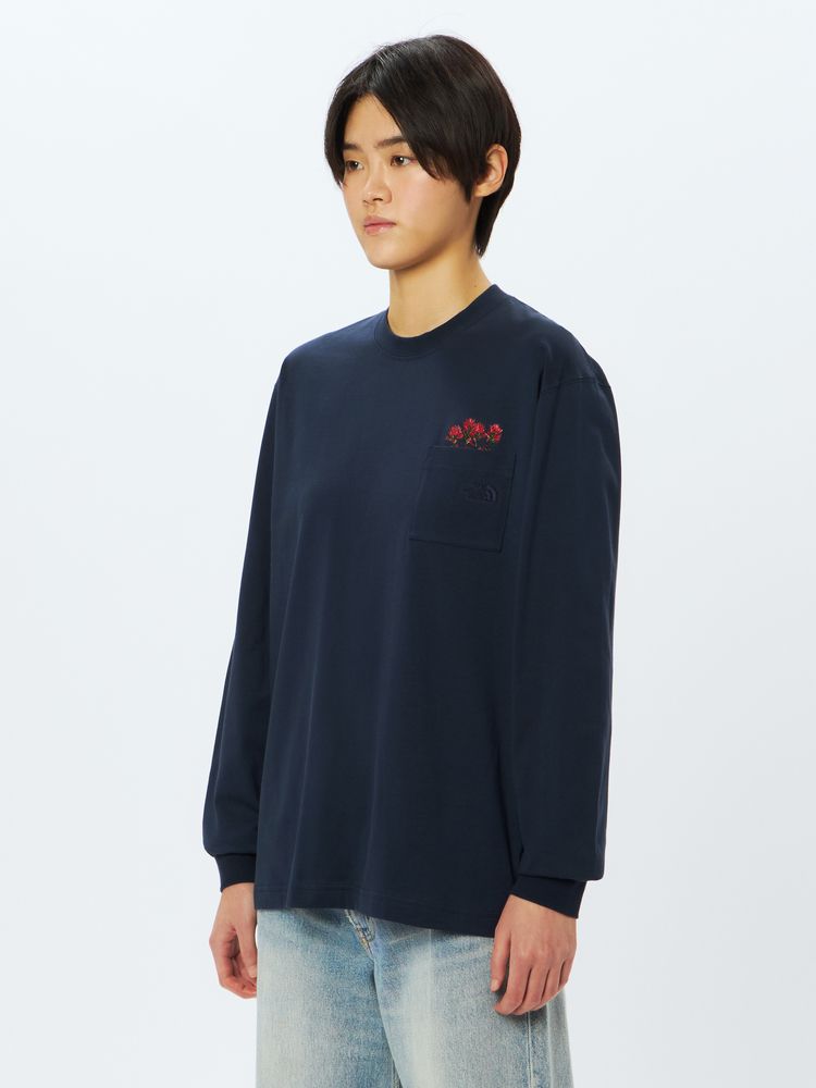 THE NORTH FACE(ザ・ノース・フェイス) ｜ロングスリーブフラッシュドライフラワーロゴティー（ユニセックス）