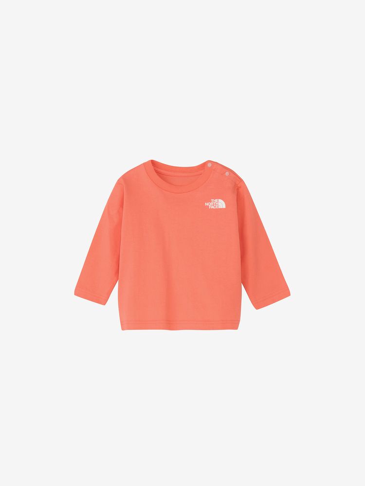 ロングスリーブ 長袖 ノースフェイス オレンジ tシャツ THE NORTH FACE