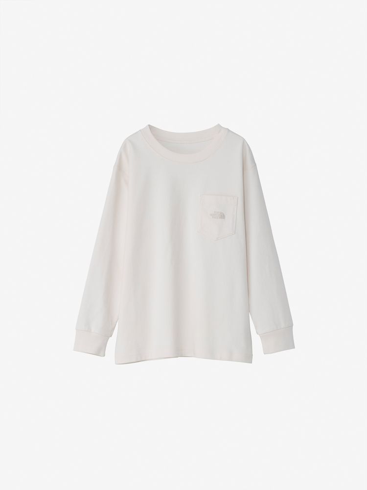 NOAH ホワイト長袖ポケットTシャツ　クラシックロングスリーブポケットティー Classic Long Sleeve Pocket Tee - Noah