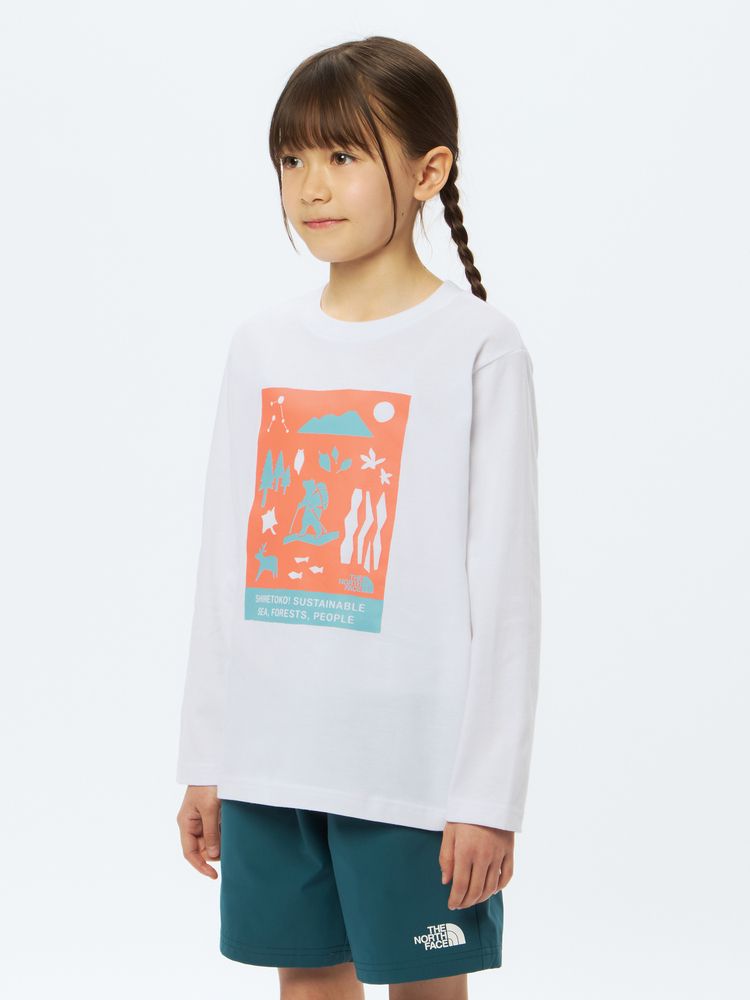 公式】ロングスリーブシレトコトコティー（キッズ）｜ザ・ノース