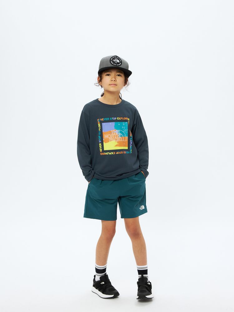THE NORTH FACE(ザ・ノース・フェイス) ｜ロングスリーブ ES ゲットモテッドグラフィックティー（キッズ）
