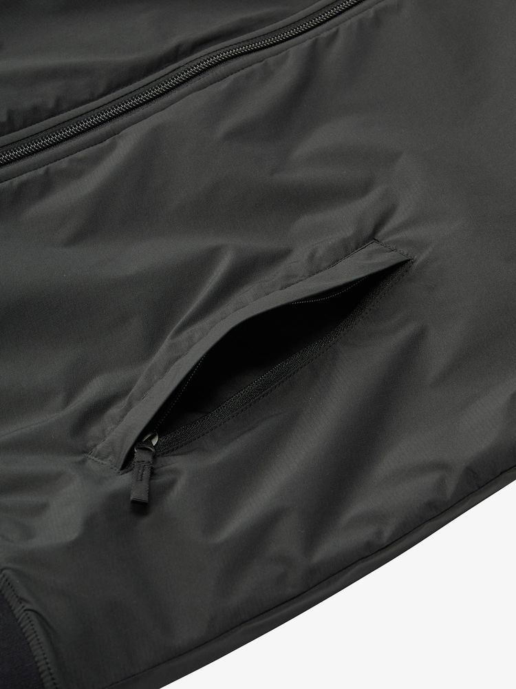 Side pockets (only the woven side has a zipper)