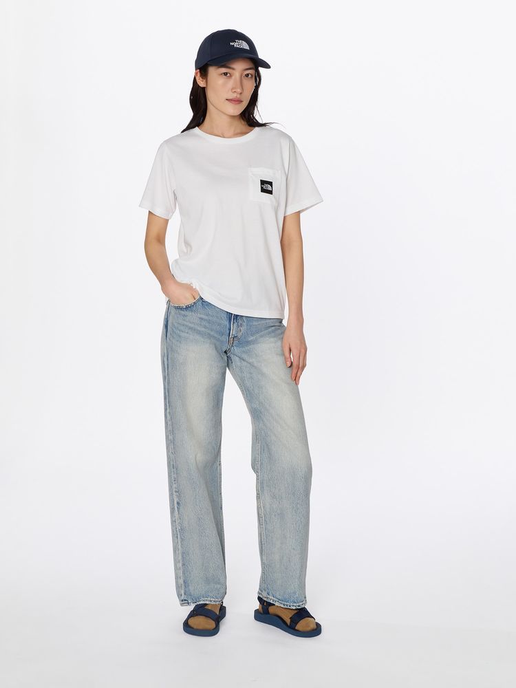 THE NORTH FACE(ザ・ノース・フェイス) ｜ショートスリーブスクエアロゴポケットティー（レディース）