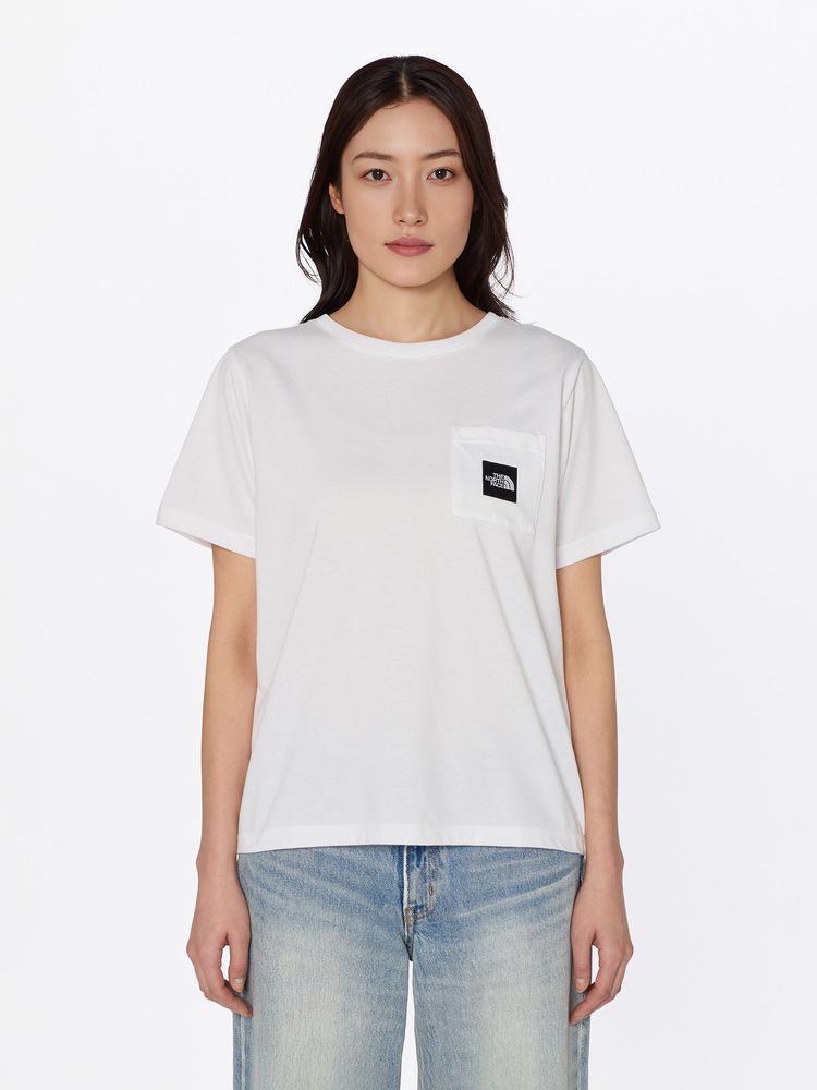 THE NORTH FACE(ザ・ノース・フェイス) ｜ショートスリーブスクエアロゴポケットティー（レディース）