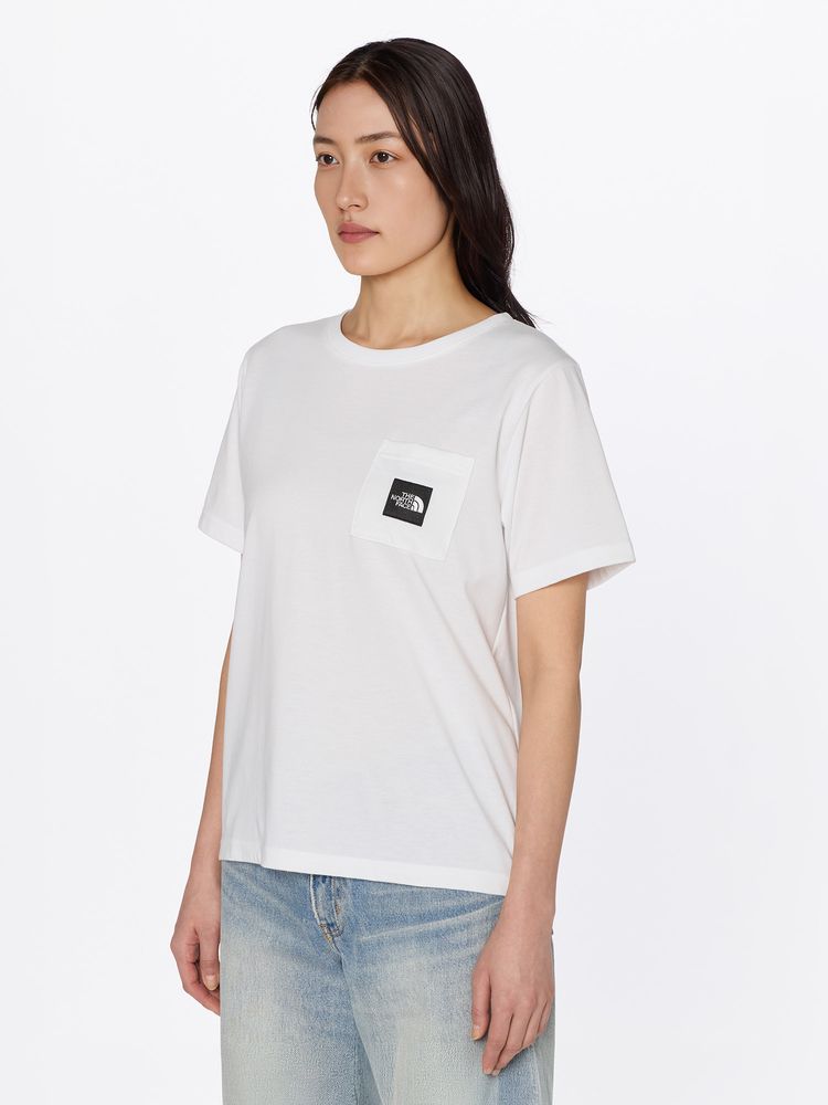 THE NORTH FACE(ザ・ノース・フェイス) ｜ショートスリーブスクエアロゴポケットティー（レディース）