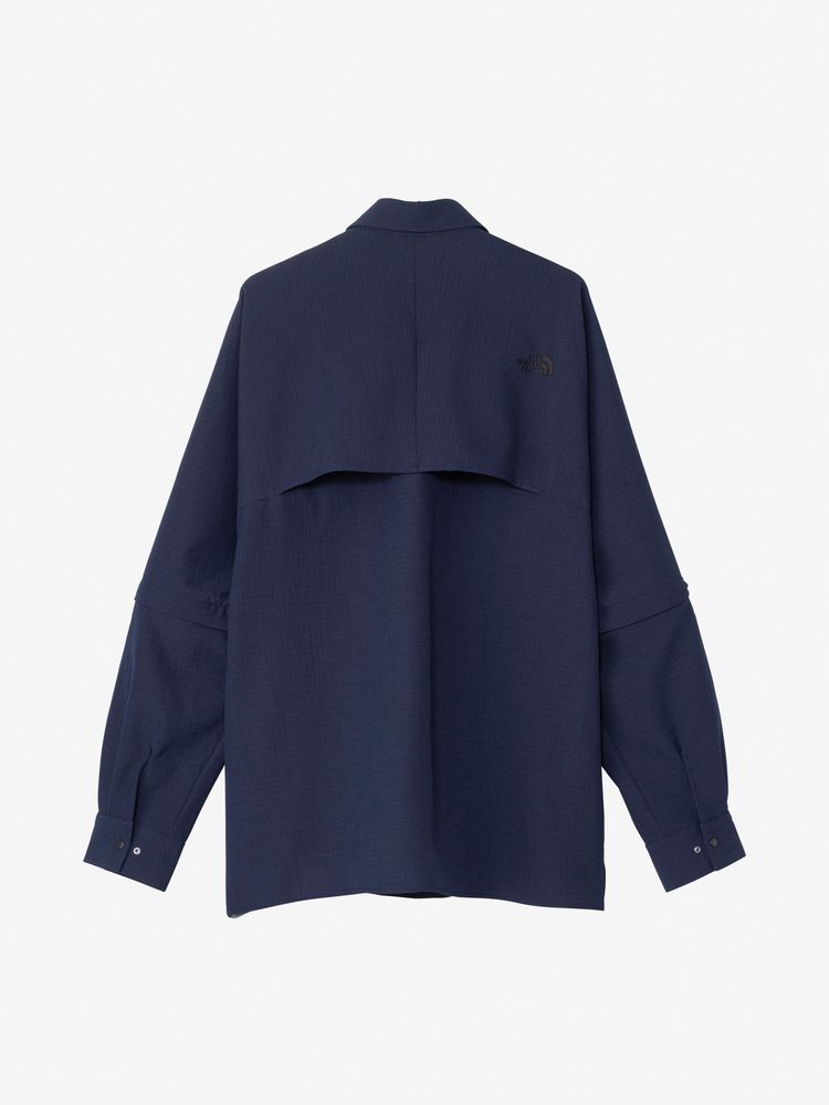 【NORTH FACE】ロングスリーブウッドランドウールシャツ（ユニセックス） 公式】ロングスリーブジップオフベントメッシュシャツ（ユニ