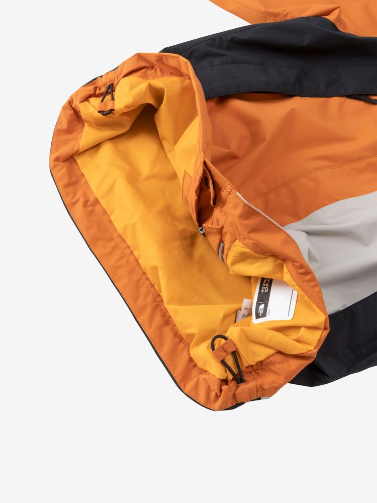 Embedded code stopper at the hem