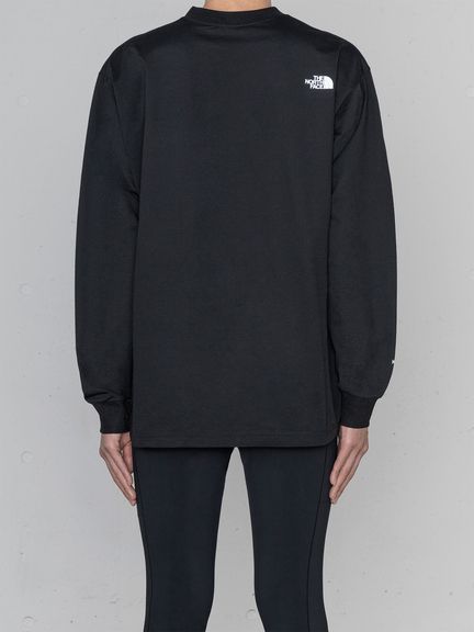 hyke ロングスリーブT 黒 HYKE LONG SLV TEE BIG FIT ロングスリーブトップス