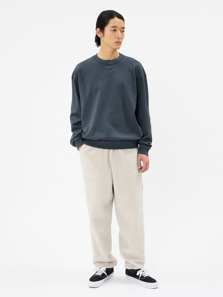¥28,600新品正規品【V12/XL】裏地付きクルーネックニット長袖カットソー 公式】ロングスリーブリップルニットクルー（ユニセックス）｜ザ